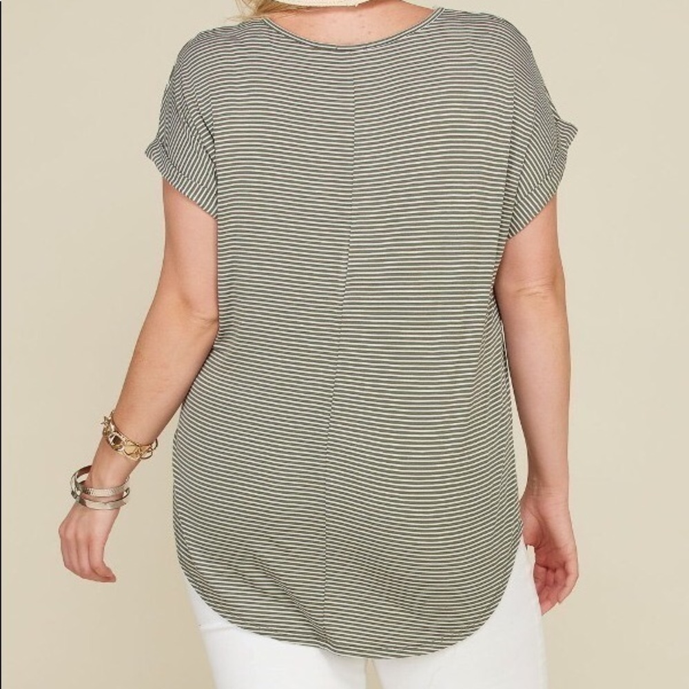 Plus Size Striped Top - Picture 3 of 4